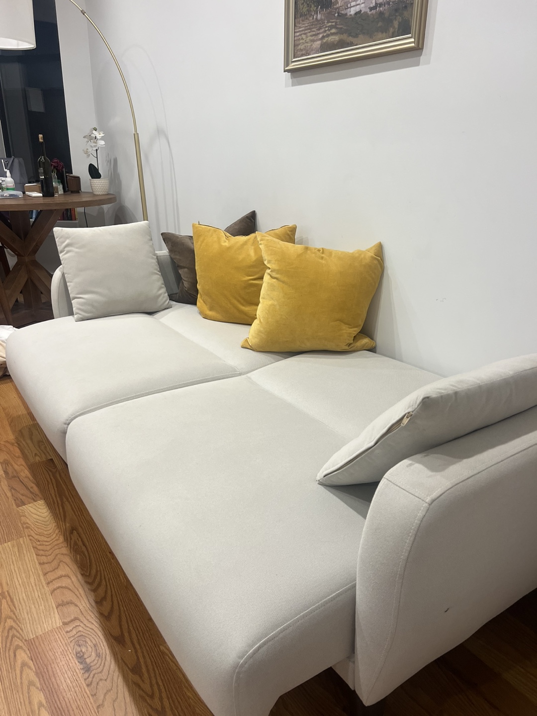 Cream-colored Modern Sofa - photo 5
