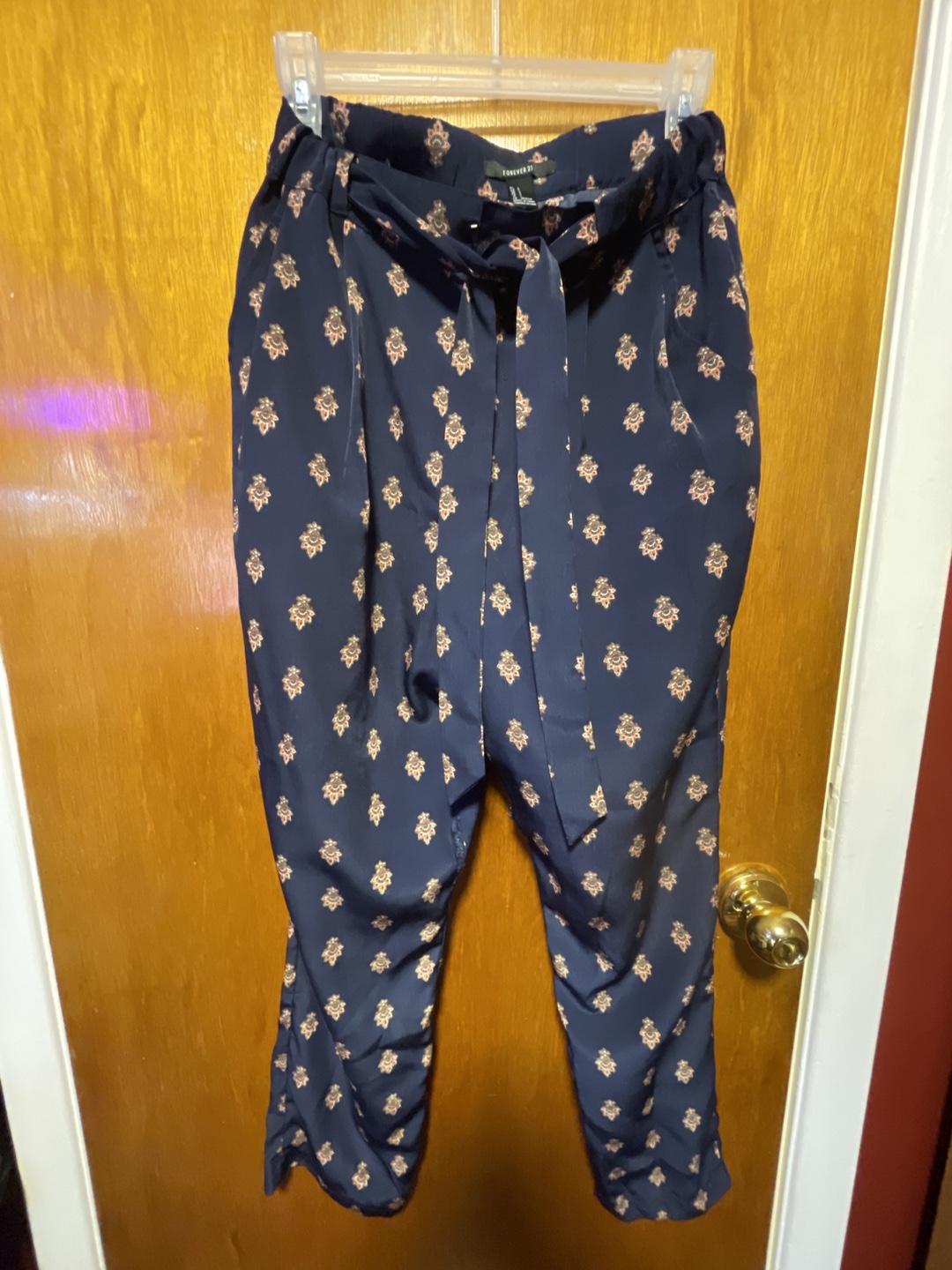 Forever 21 Patterned Pants - Small