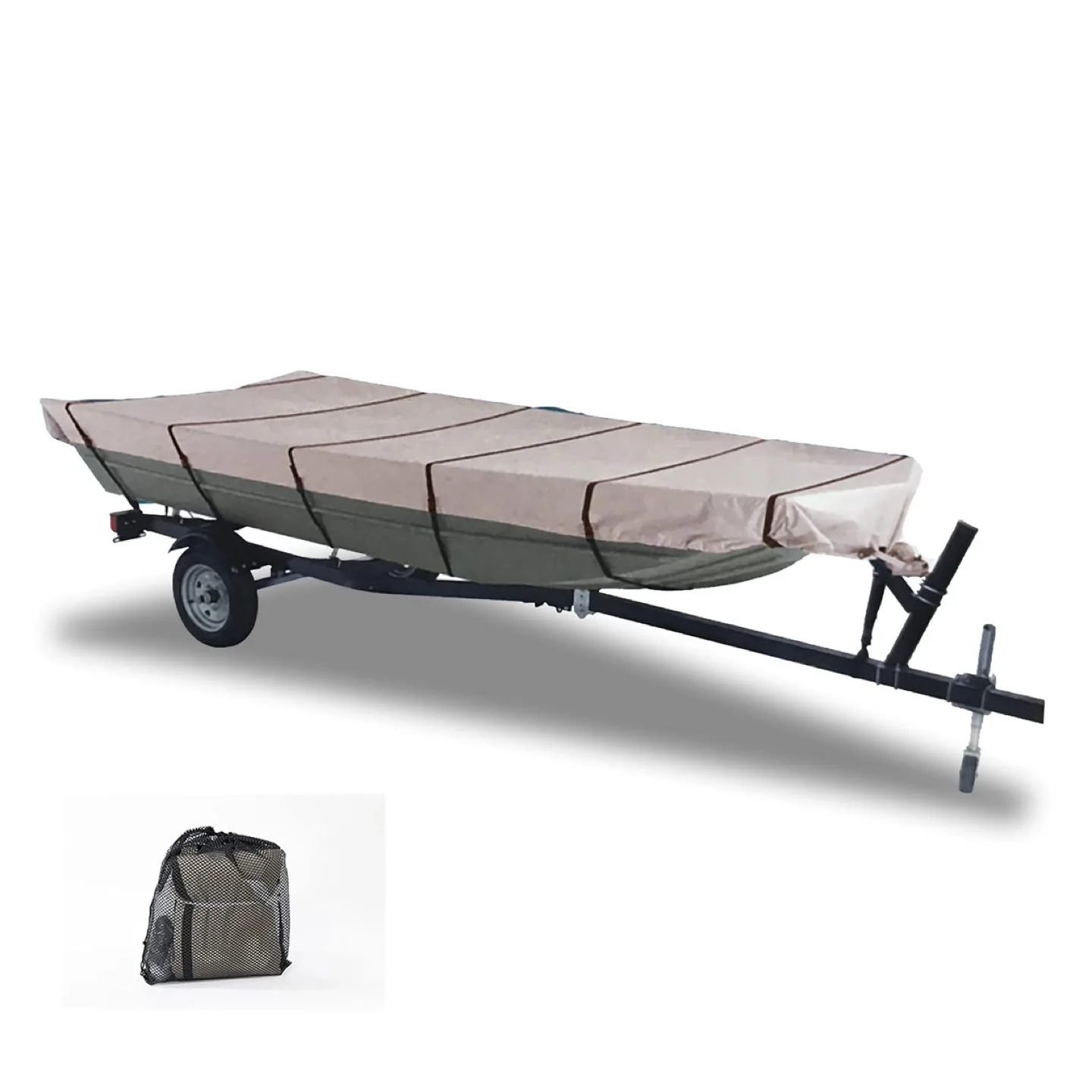 New GEARFLAG 600D Jon Boat Cover Heavy Duty Waterproof thumbnail