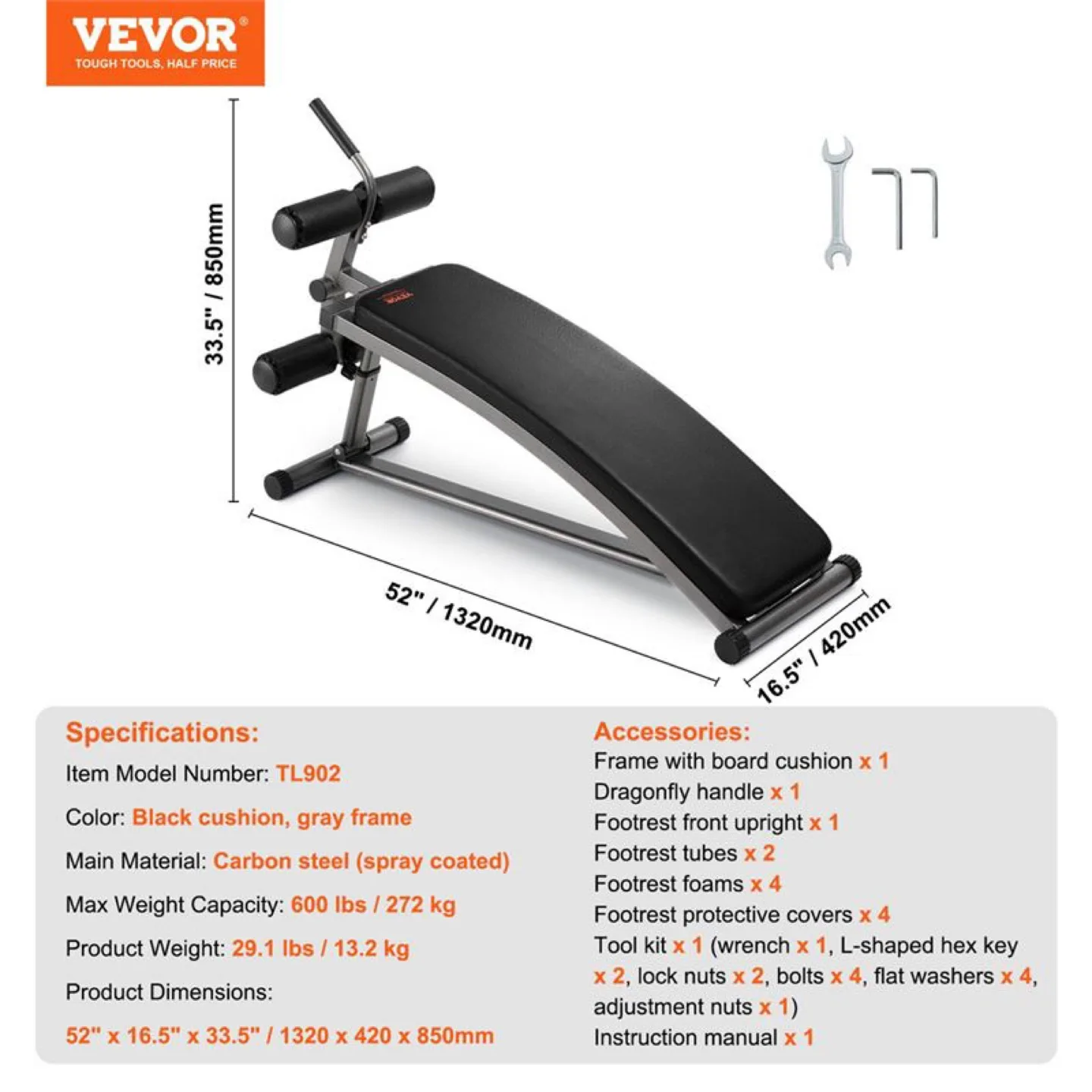 Vevor Adjustable Weight Bench image indicator(2)