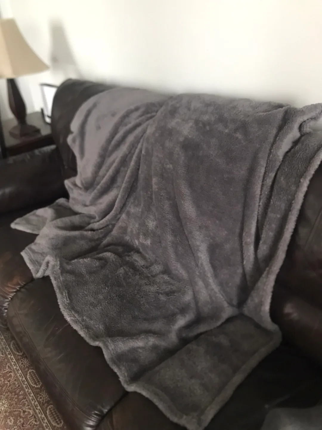 Grey Throw Blanket image indicator(2)