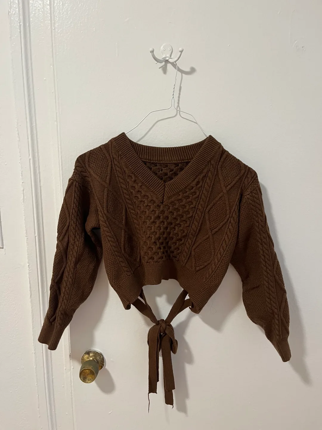 Brown Crop Sweater thumbnail