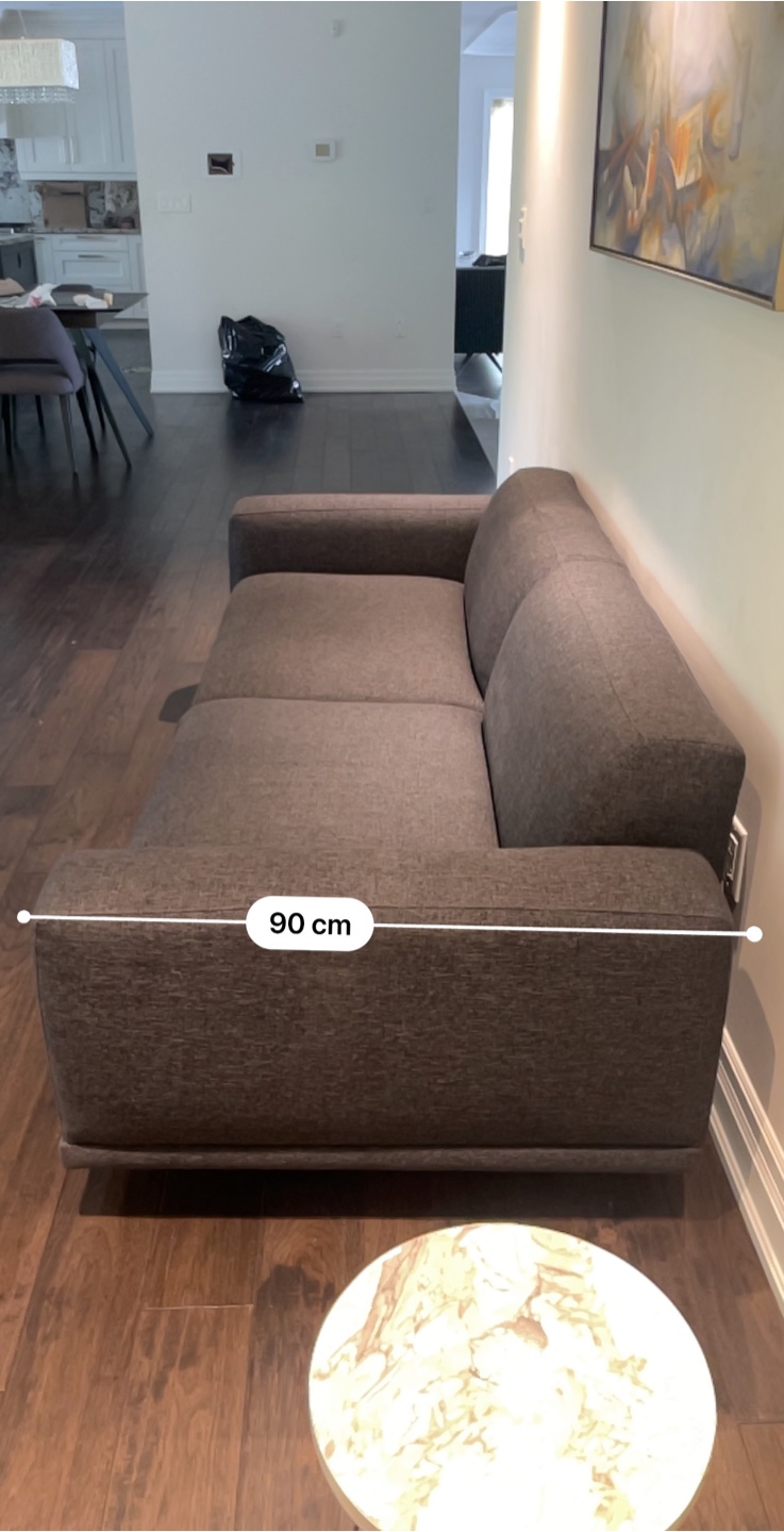 Modern Dark Grey Couch - photo 2