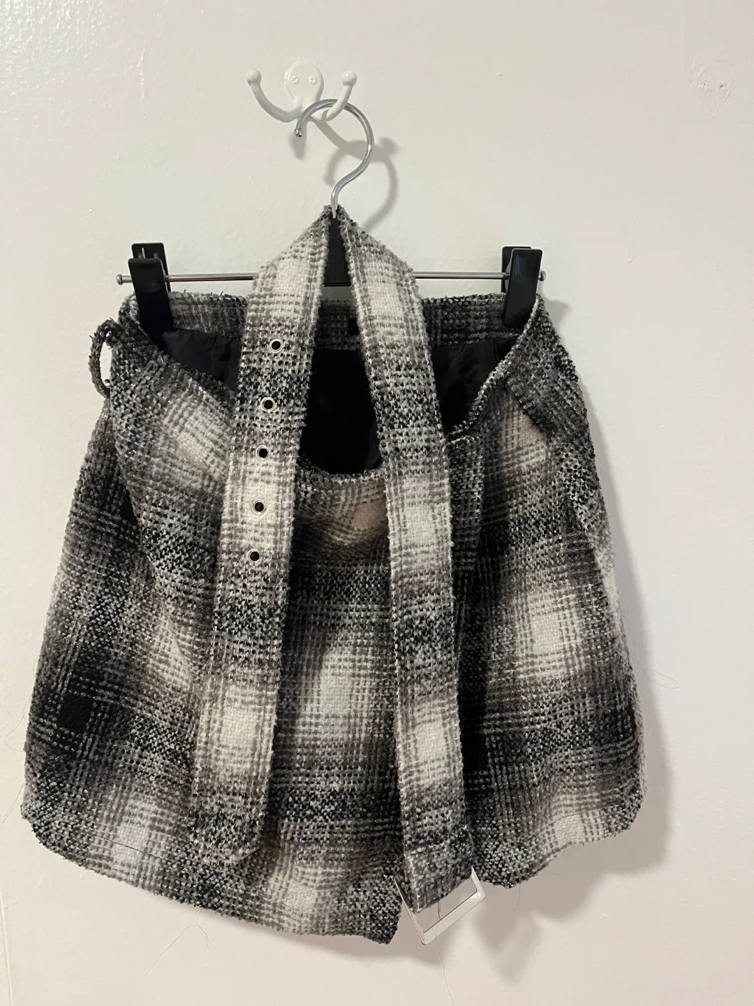 Belted Plaid Mini Skirt thumbnail