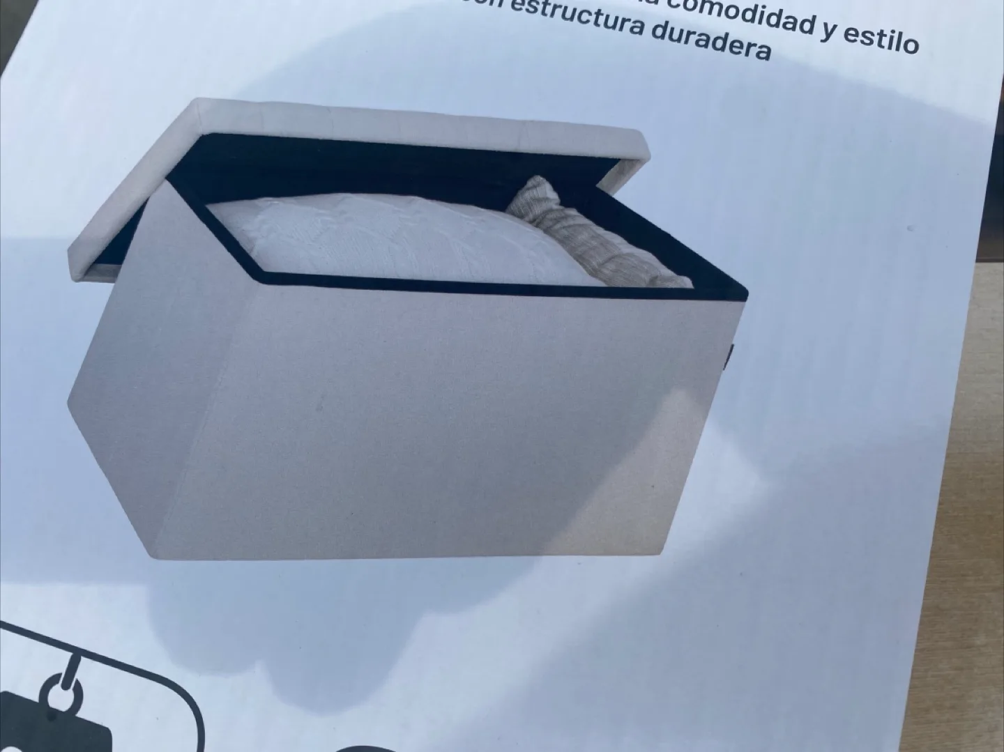 Storage Ottoman with Lid thumbnail