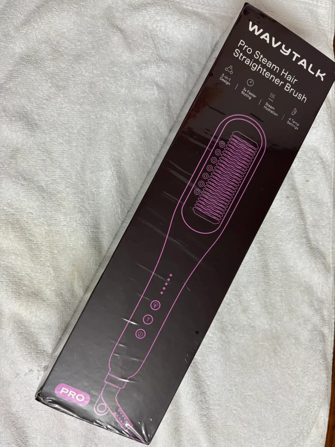 WAVYTALK Pro Steam Hair Straightener Brush thumbnail