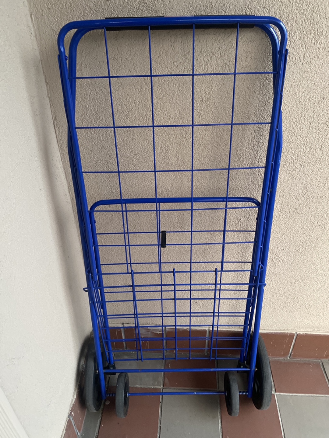 Blue metal Shopping Cart