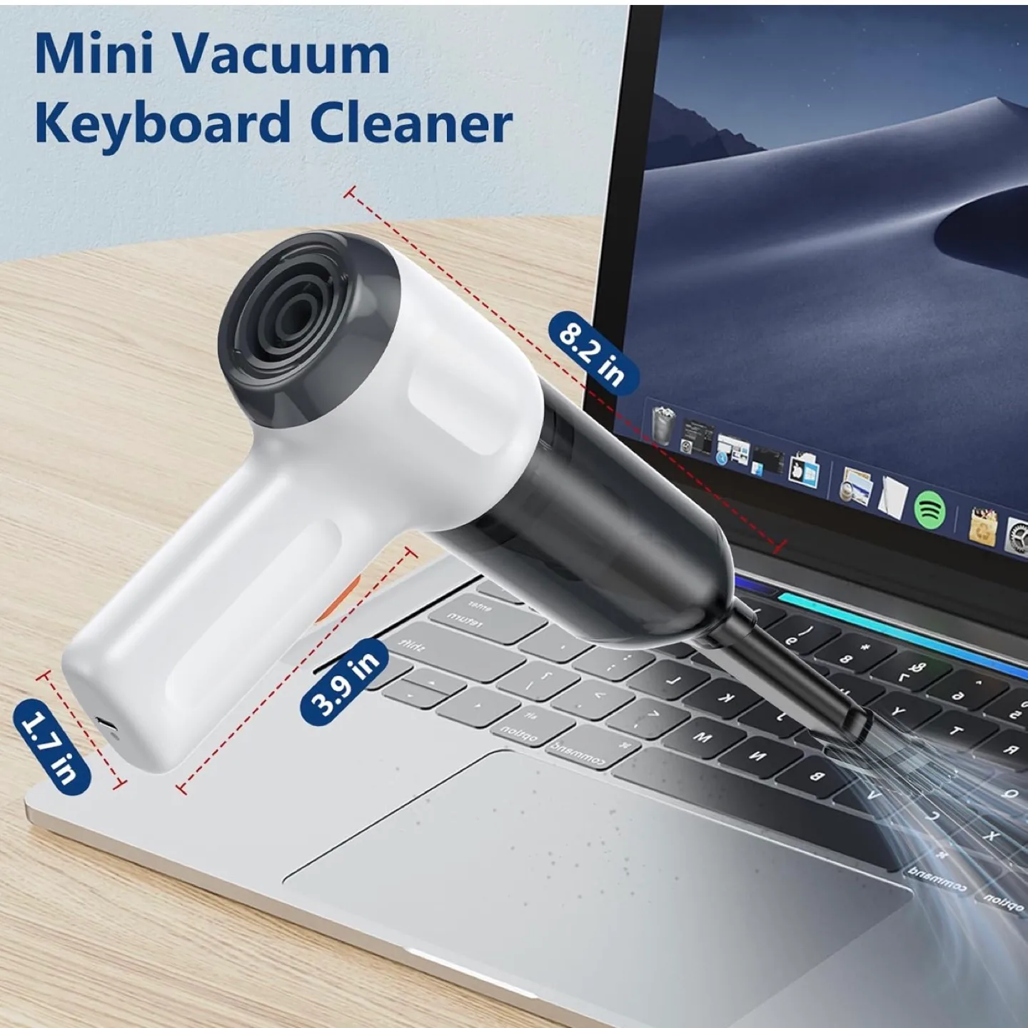 Mini Vacuum, Wireless Handheld Car Vacuum Cleaner Rechargeable image indicator(5)