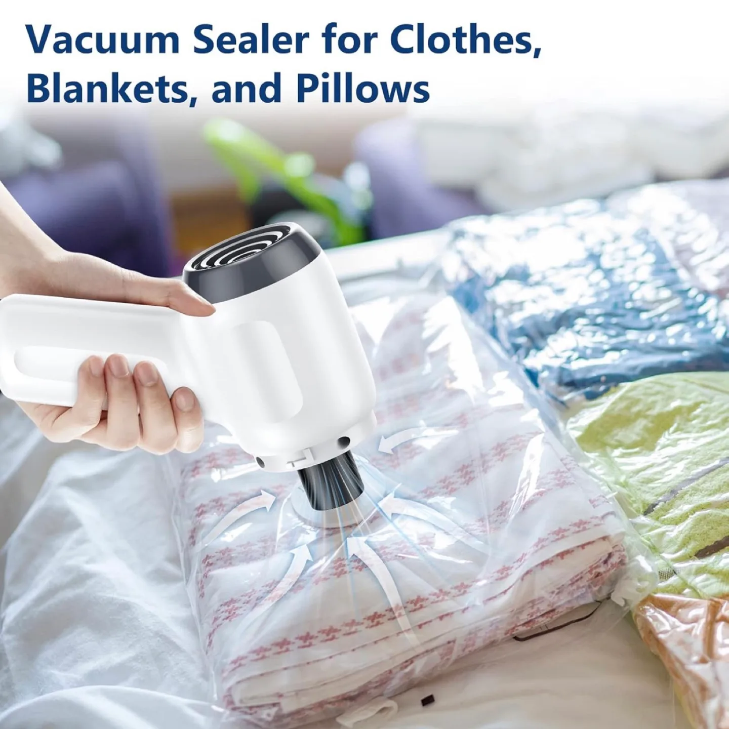 Mini Vacuum, Wireless Handheld Car Vacuum Cleaner Rechargeable image indicator(9)