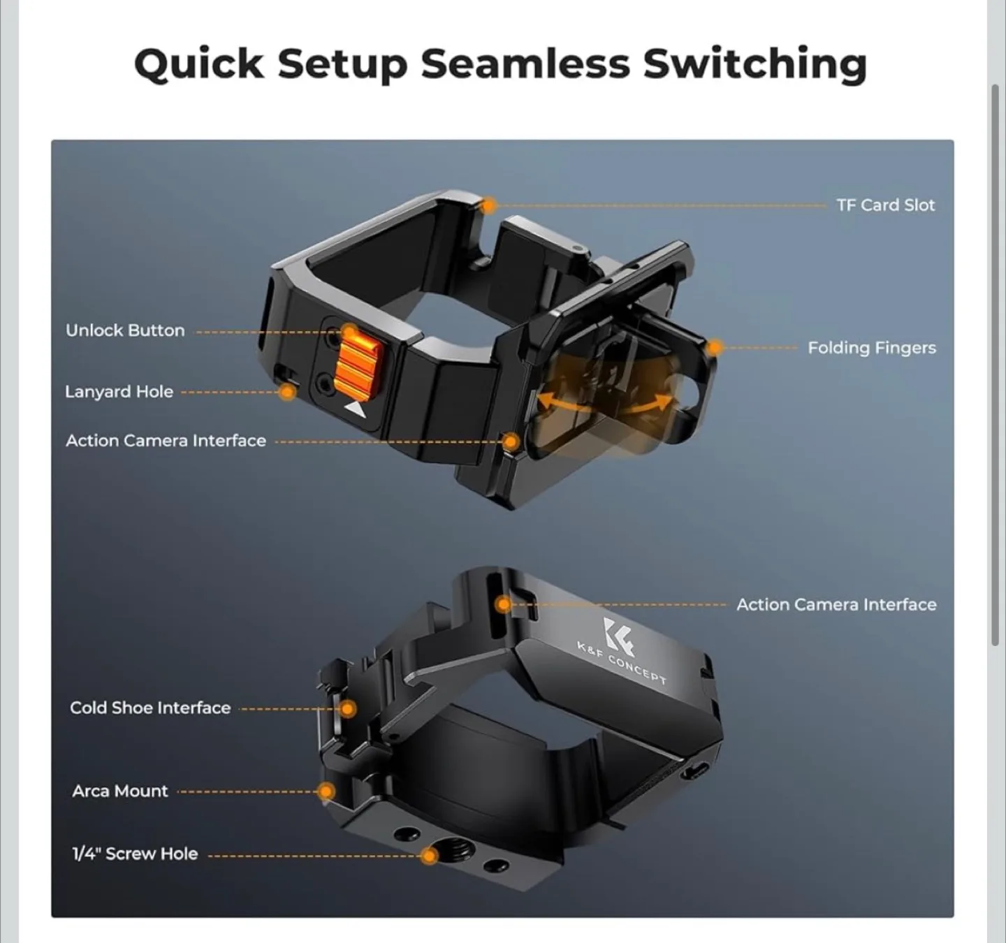 K&F Concept Multifunctional Extension Adapter image indicator(3)