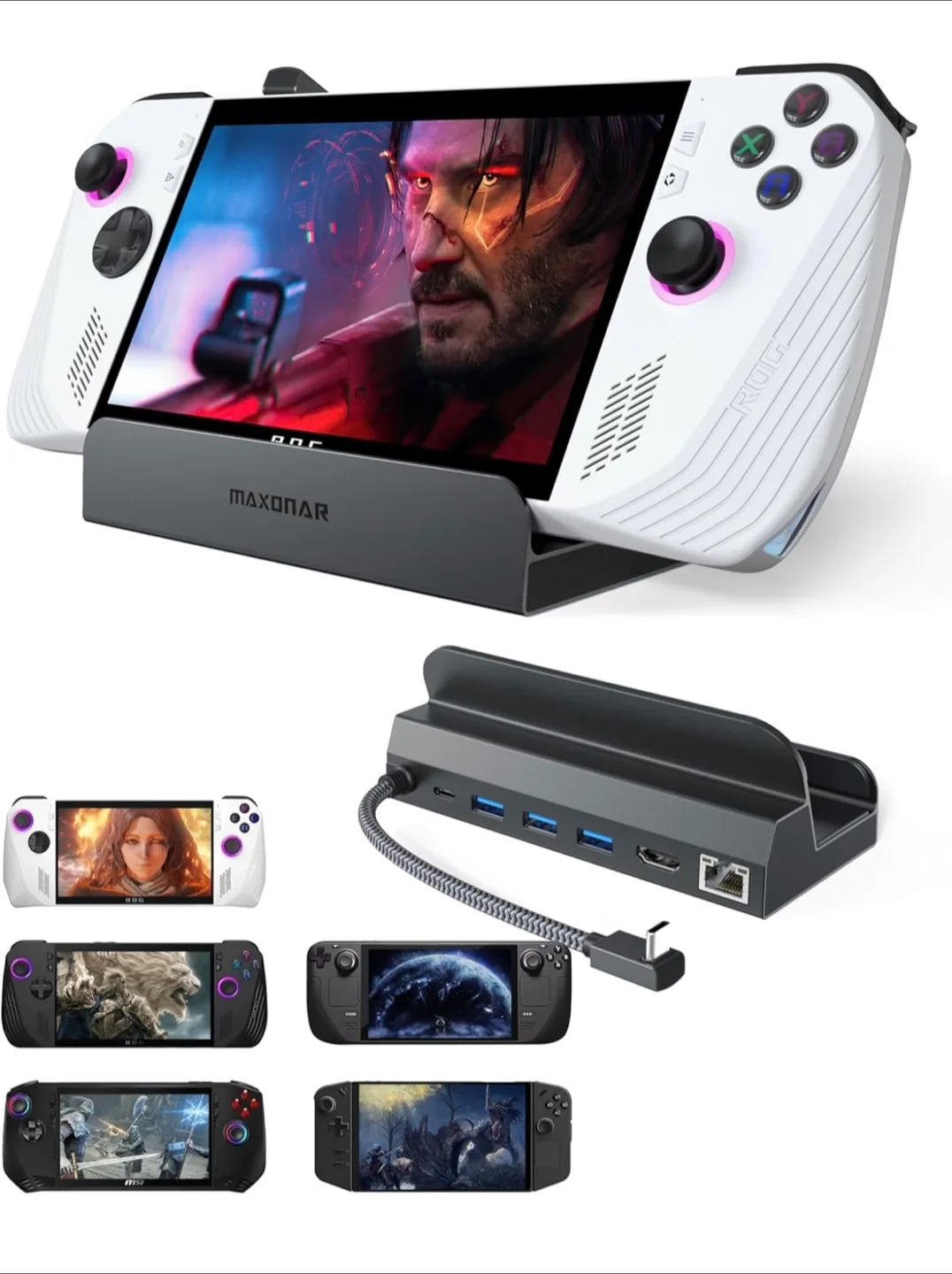 Maxonar 6-in-1 Gaming Docking Station image indicator(3)