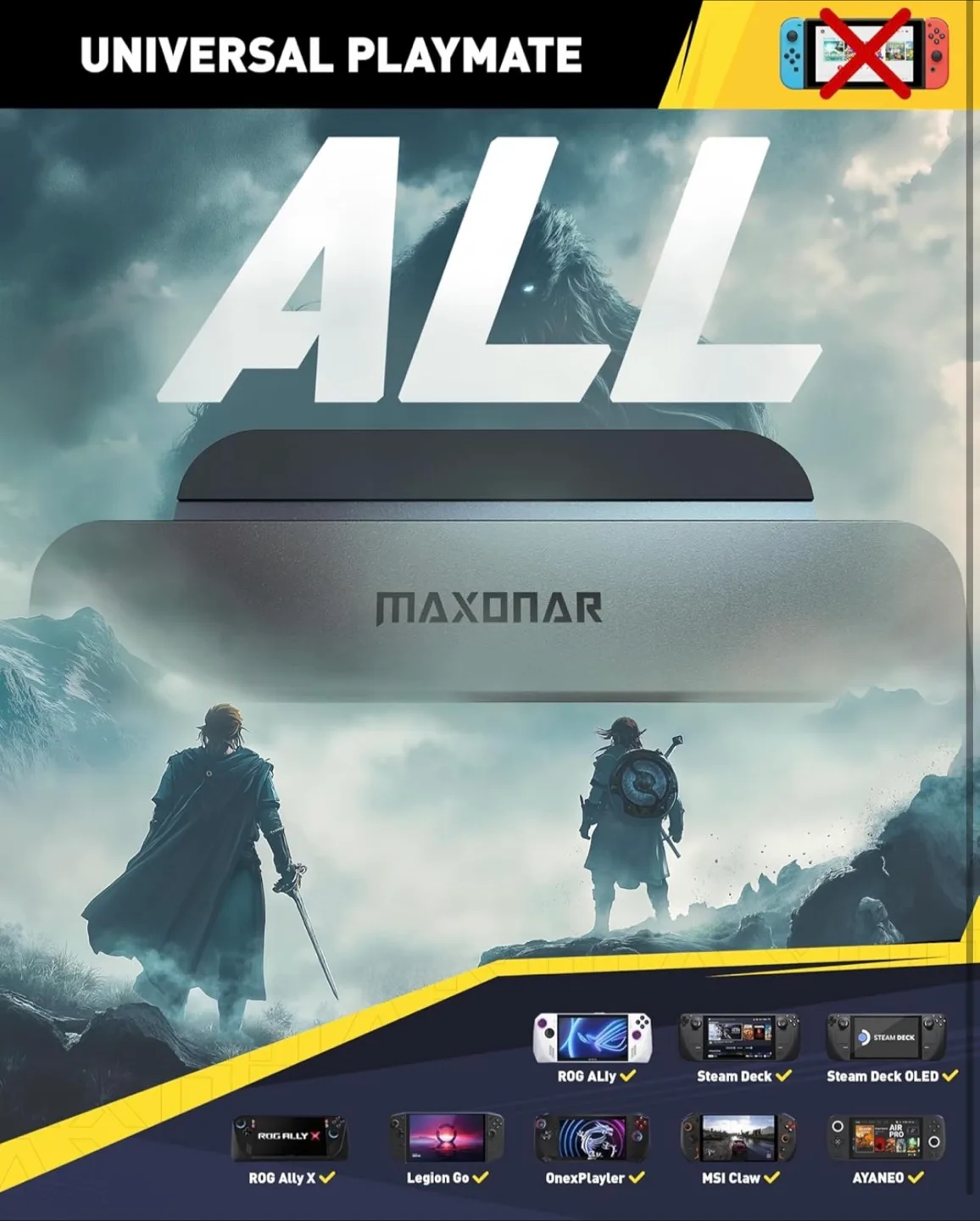 Maxonar 6-in-1 Gaming Docking Station image indicator(9)