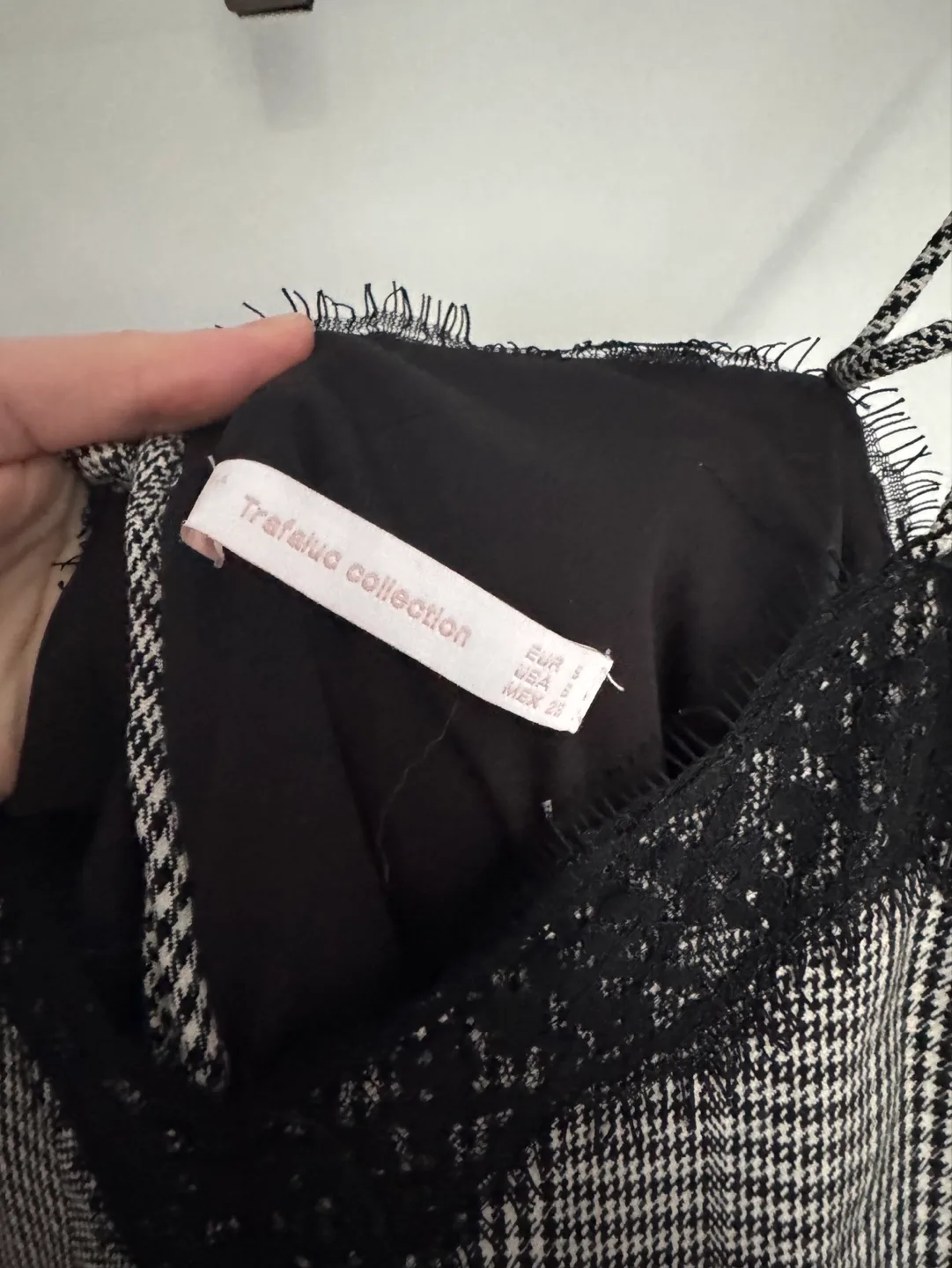 Black and white checkered Slip Dress, S image indicator(4)