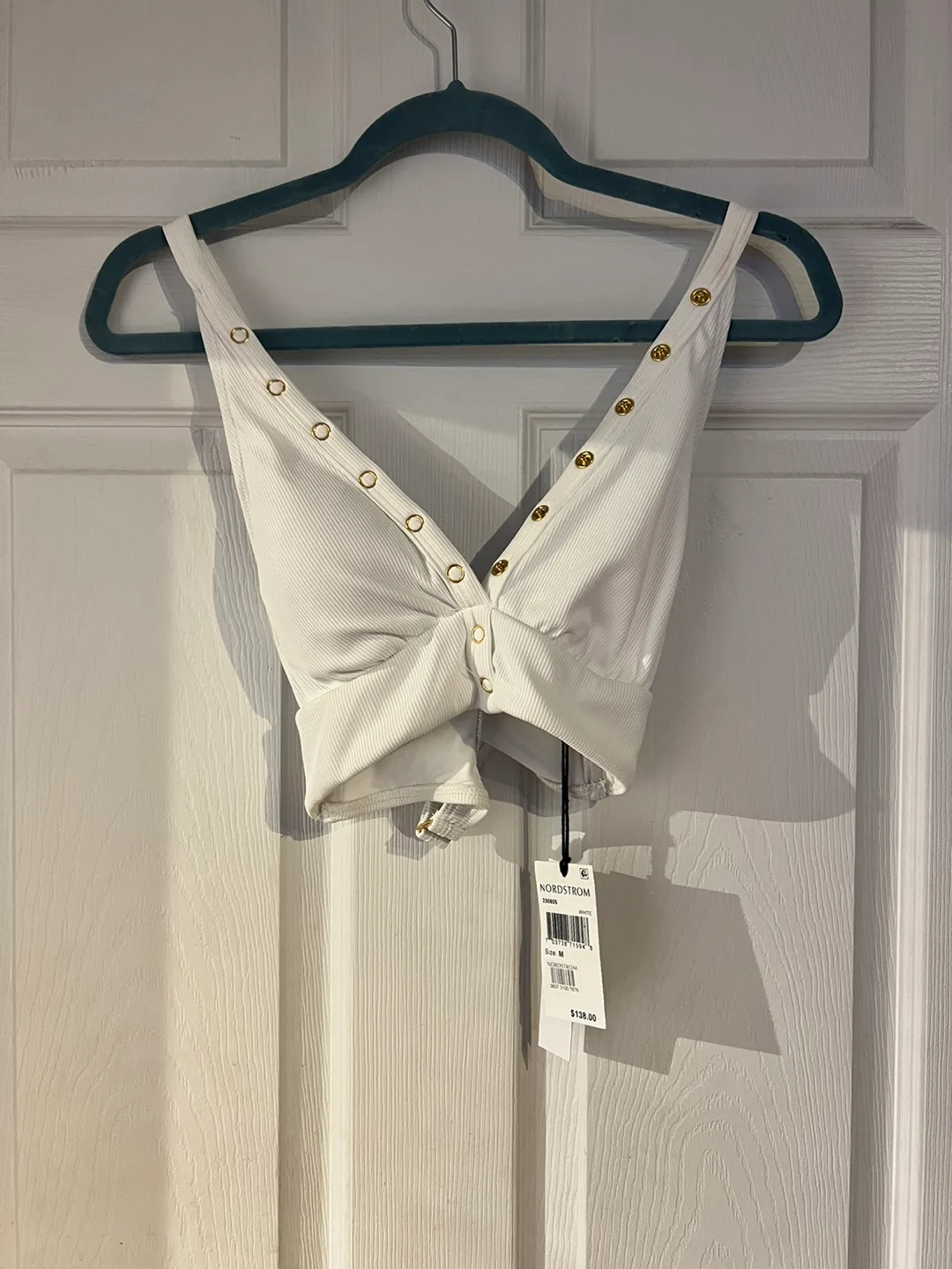 ROBIN PICCONE White Crop Top thumbnail