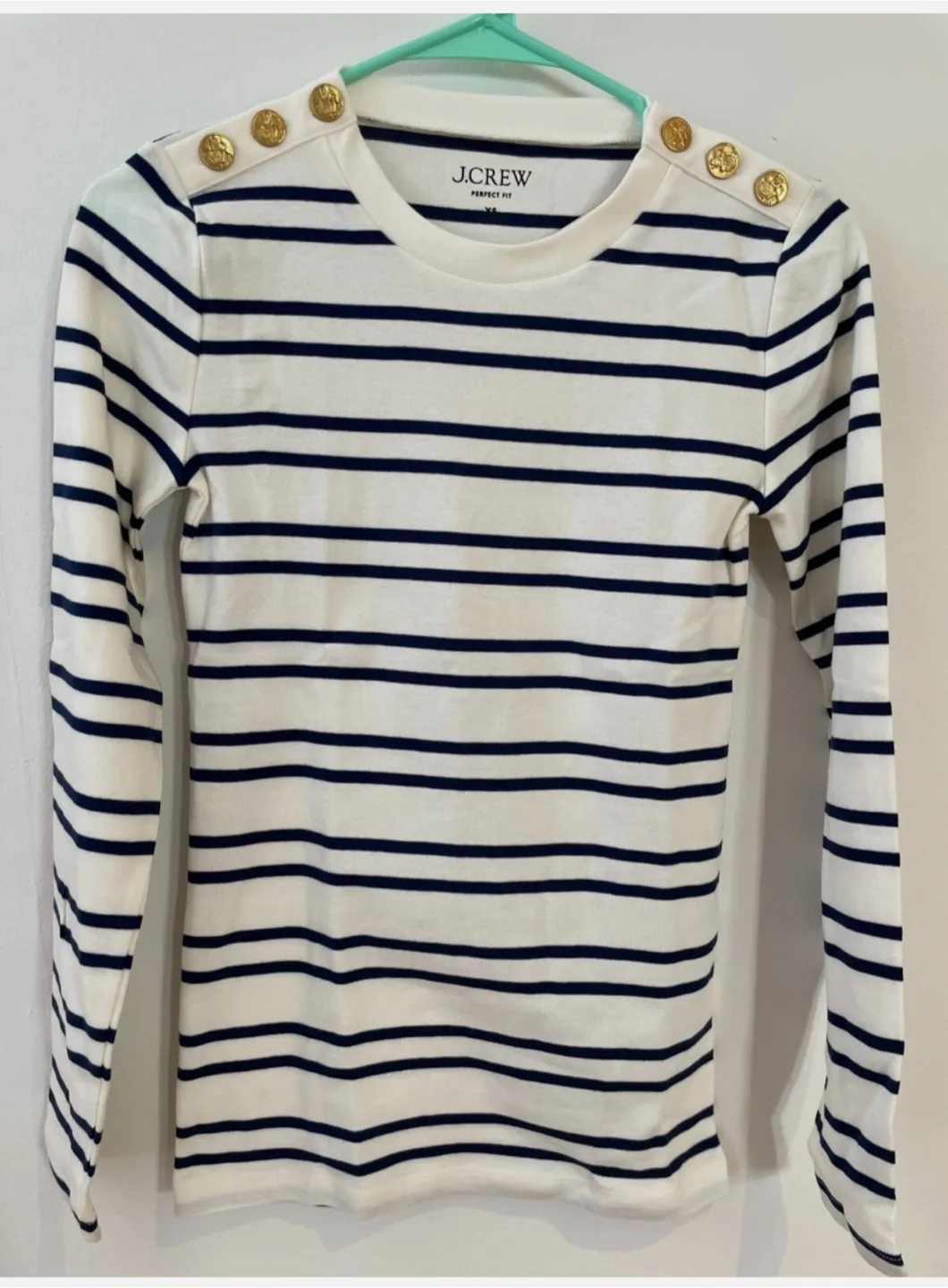 J.Crew Striped Long Sleeve Top thumbnail