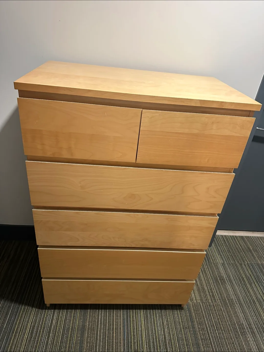 Ikea Oak 6 drawers dresser * delivery available thumbnail