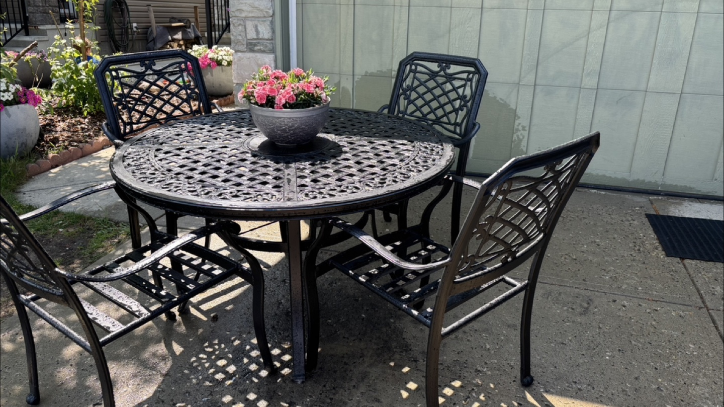 Outdoor patio set/ cast aluminum - photo 4