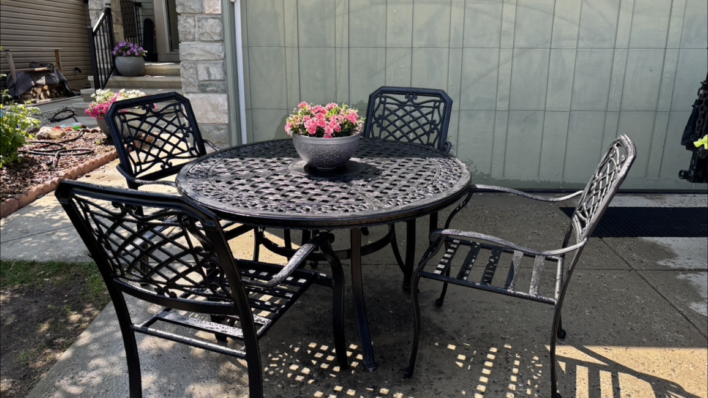Outdoor patio set/ cast aluminum - photo 2