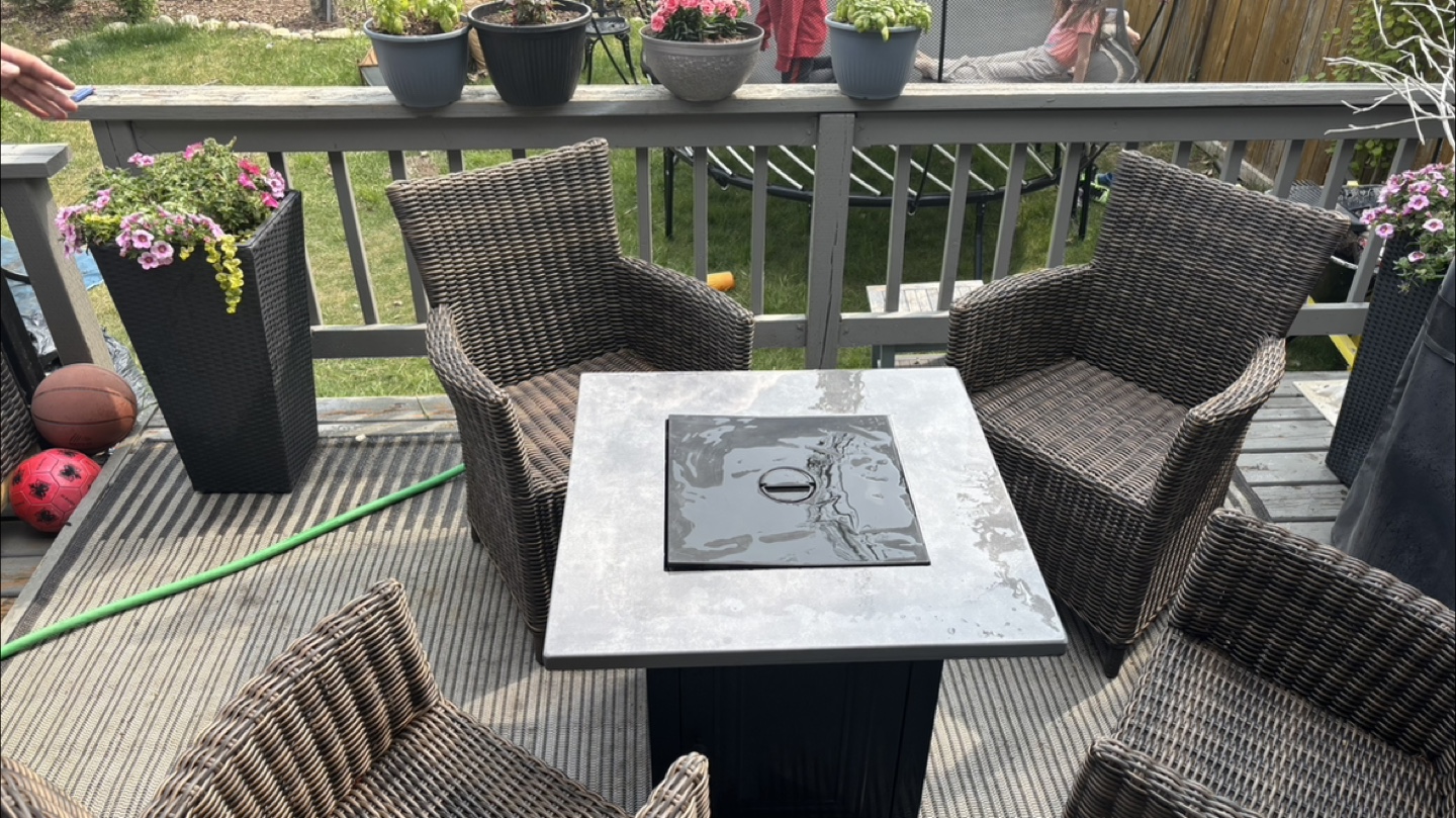 Patio Set with Fire Pit Table - photo 2
