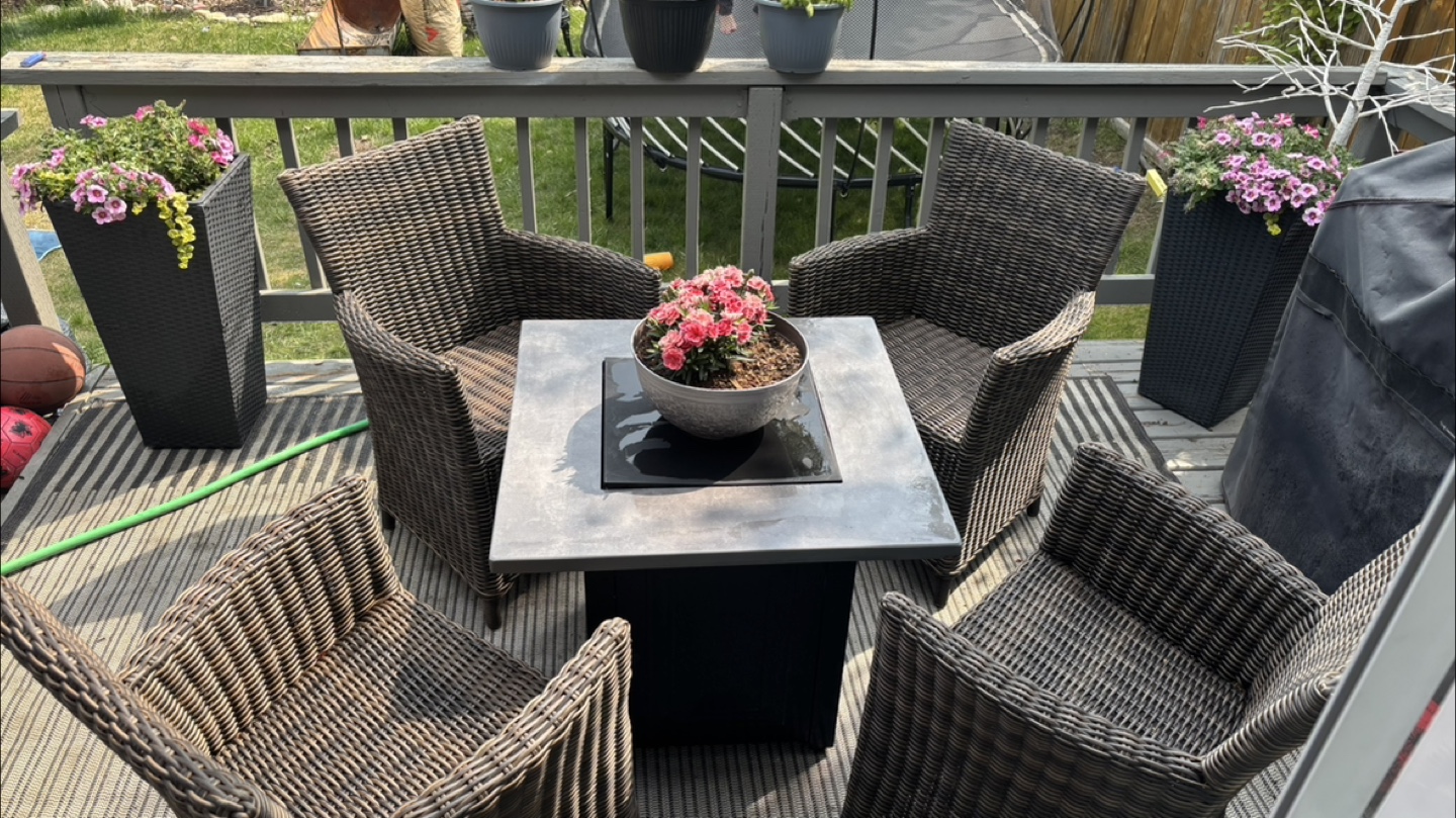 Patio Set with Fire Pit Table - photo 3