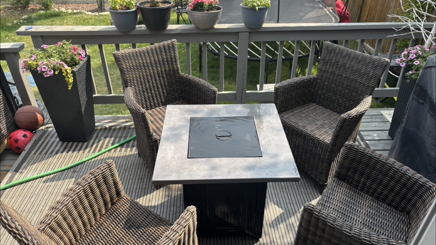 Patio Set with Fire Pit Table - photo 5