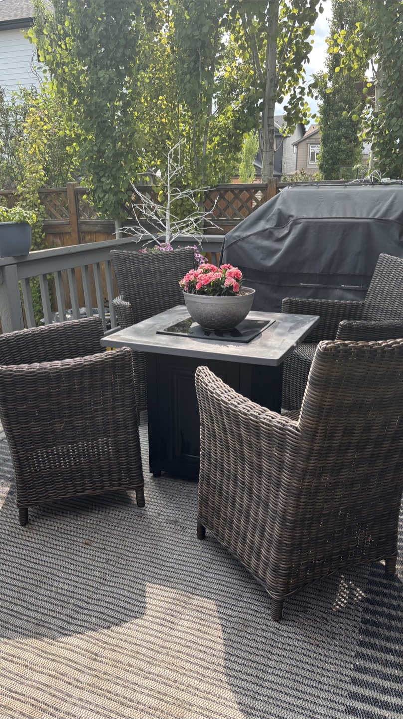 Patio Set with Fire Pit Table - photo 4