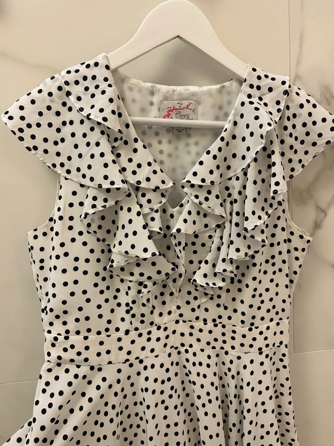 Super Feminine Polka Dot Dress (8) image indicator(6)