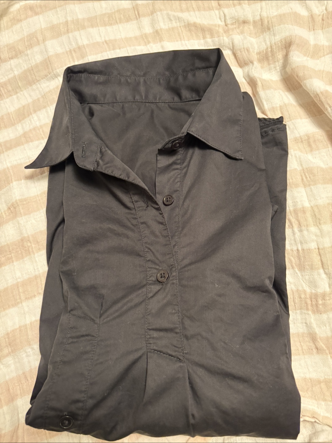 Black half button Shirt - photo 4