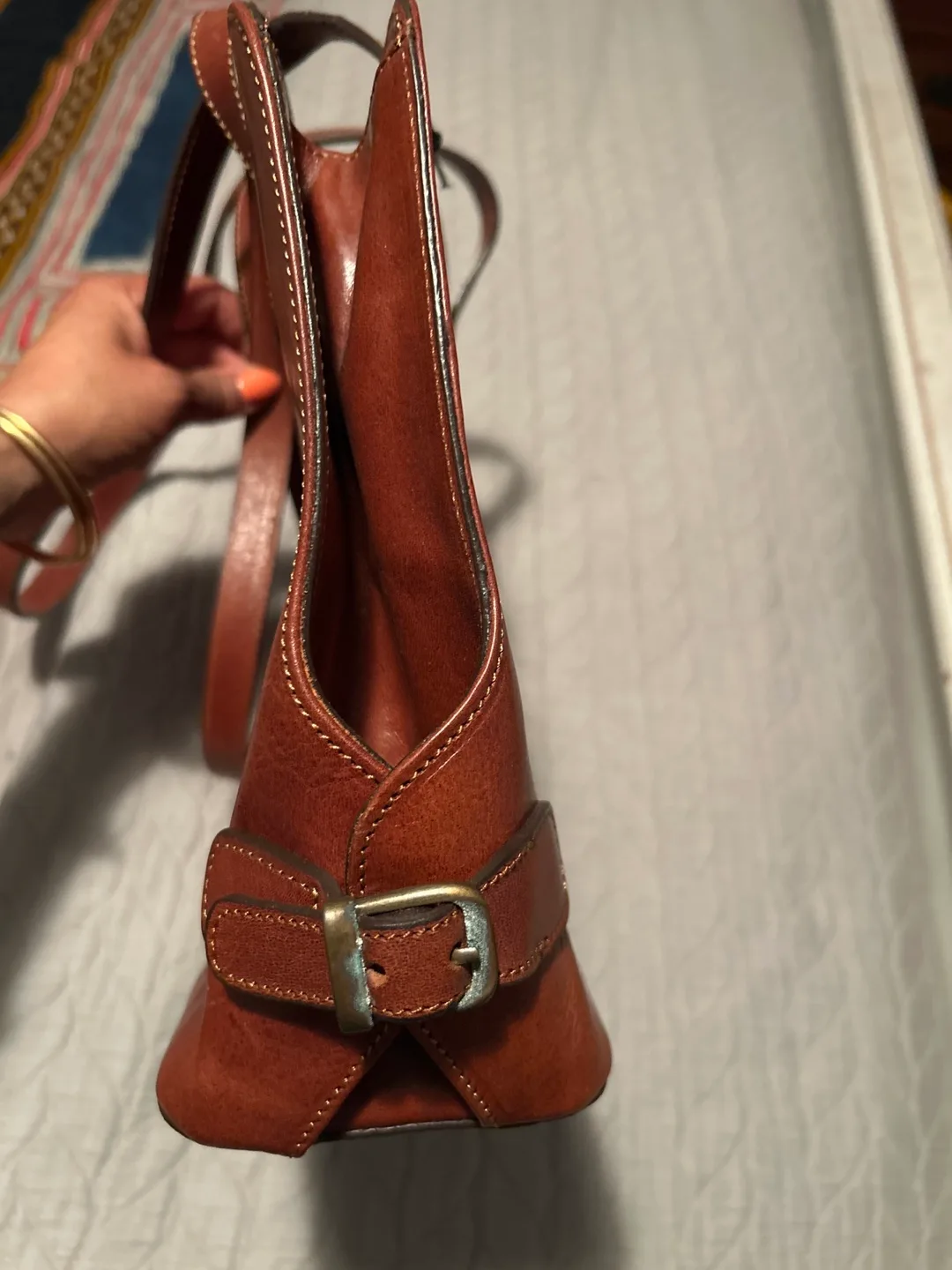 Marco Fabrini - Brown Leather Shoulder Bag image indicator(3)