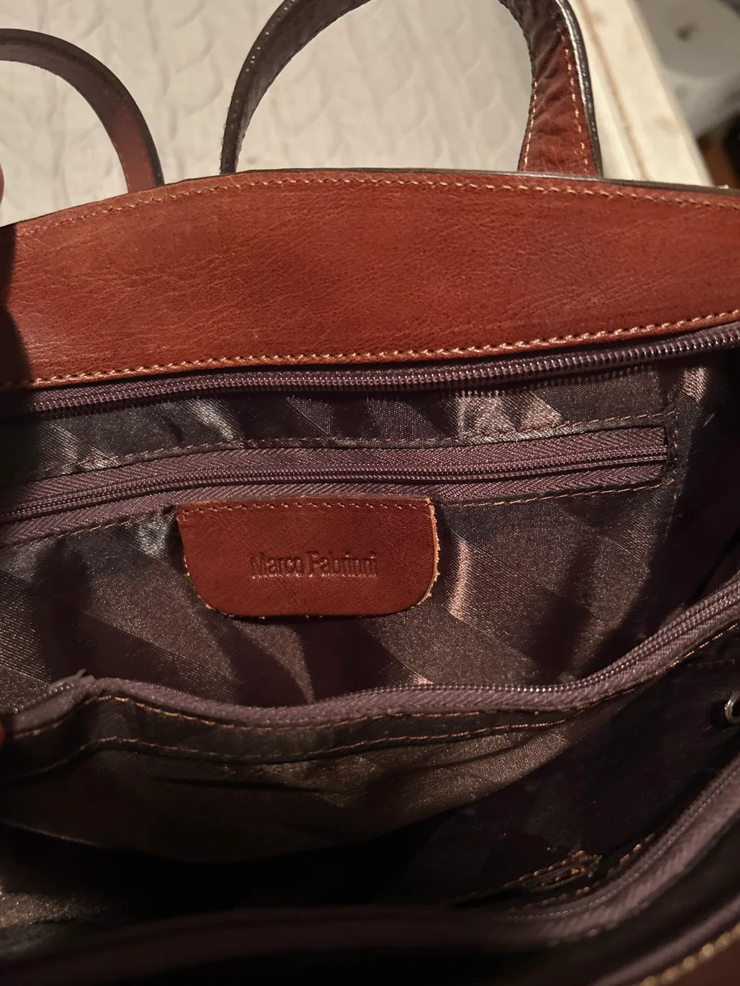 Marco Fabrini - Brown Leather Shoulder Bag image indicator(2)