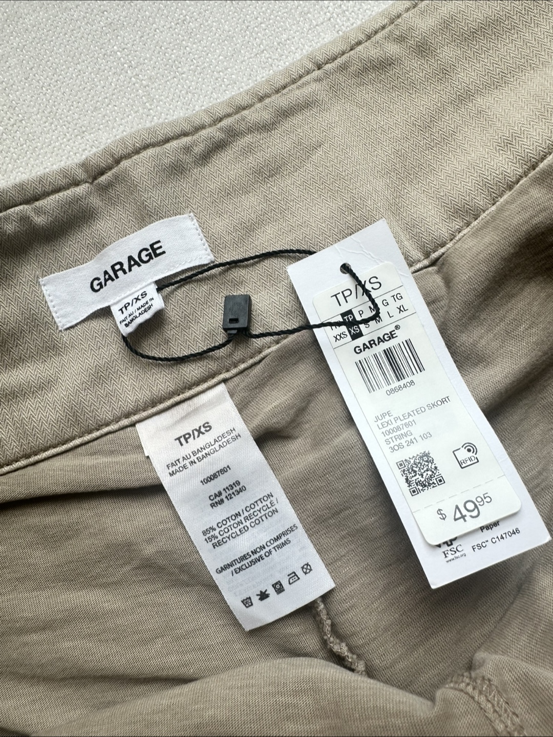 Garage Lexi Pleated Skort Size XS NWT - photo 4
