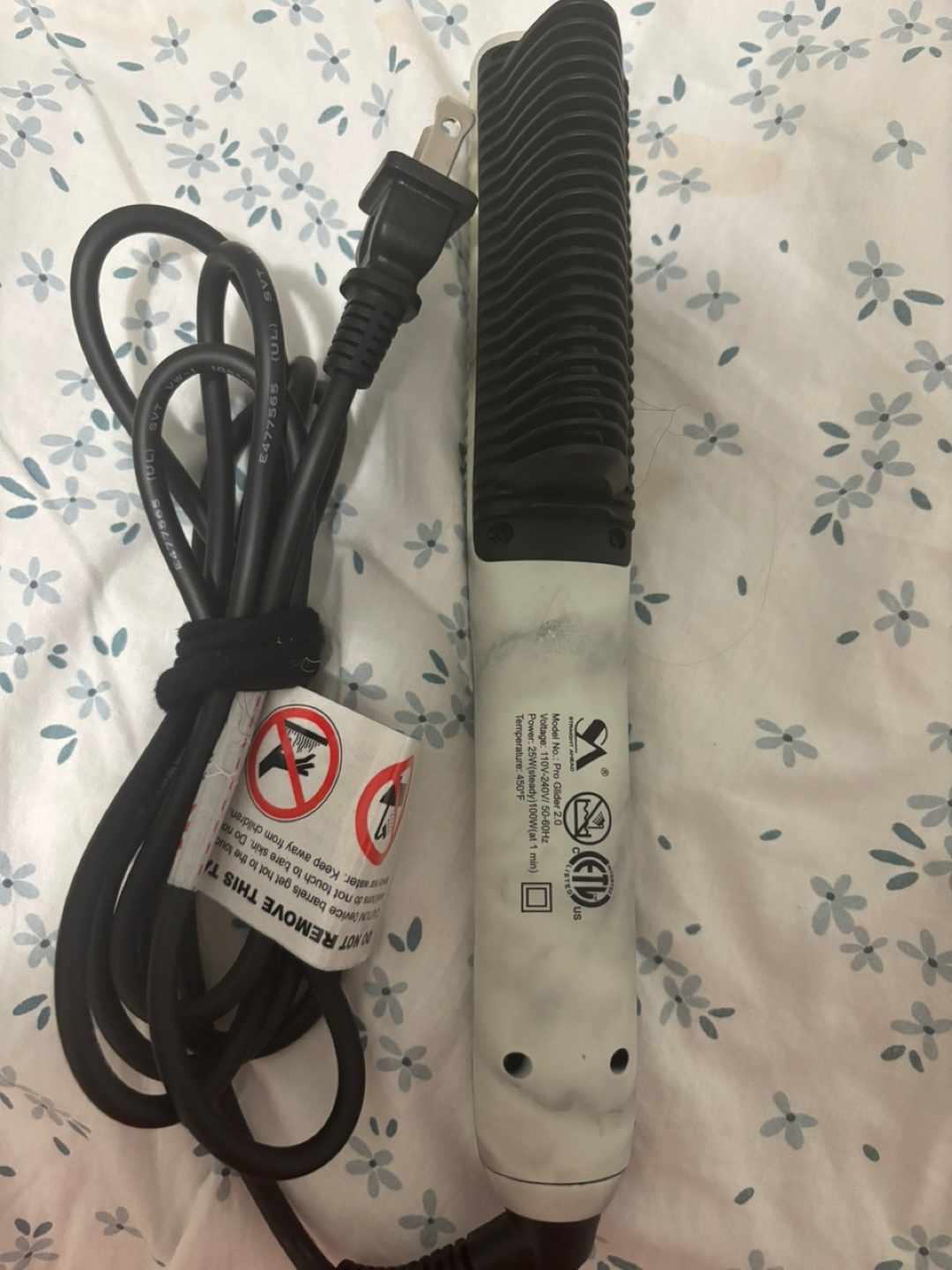 Marble Hair Straightening Brush - photo 3