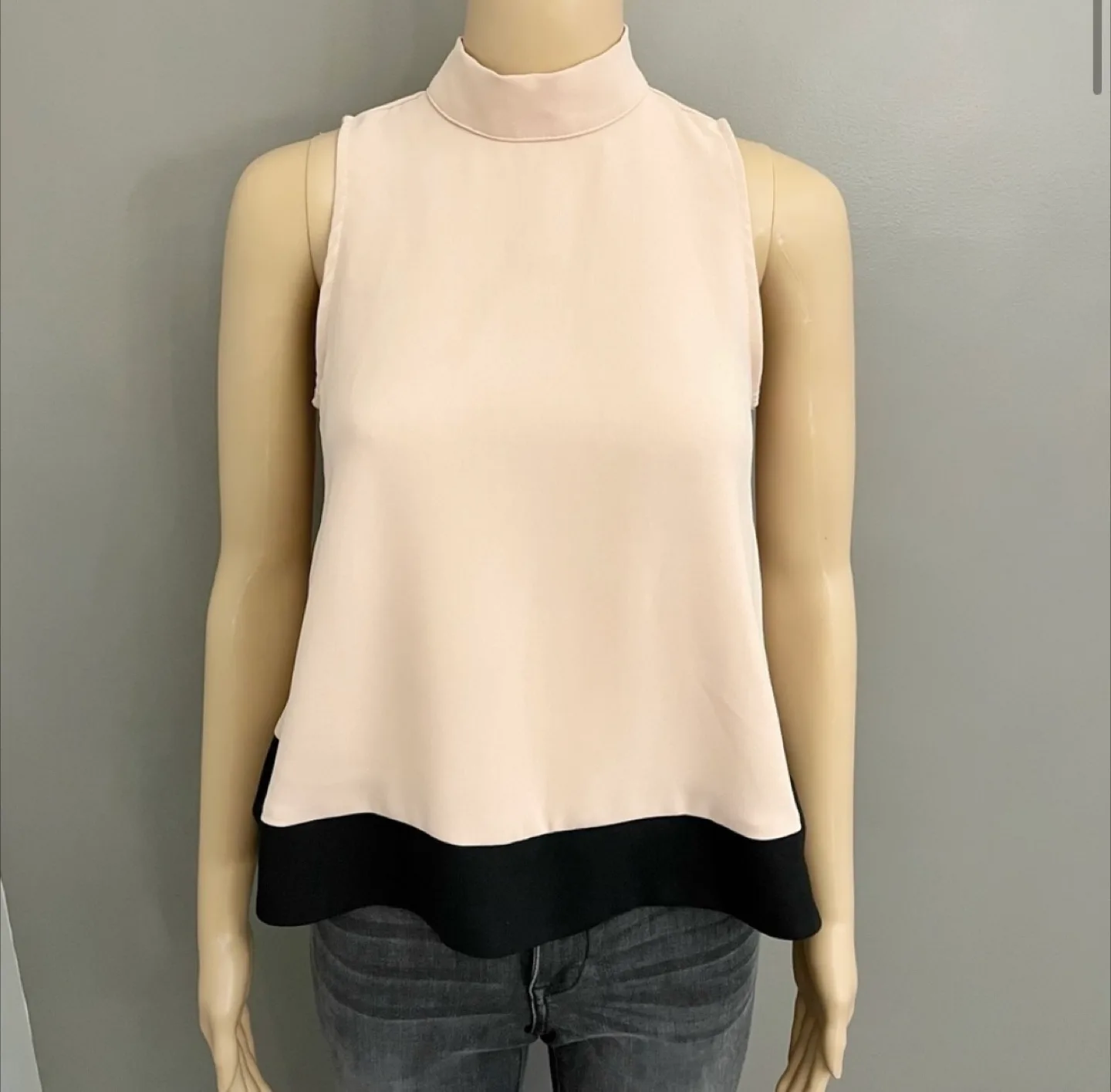 Zara Basic Top - Pink & Black thumbnail