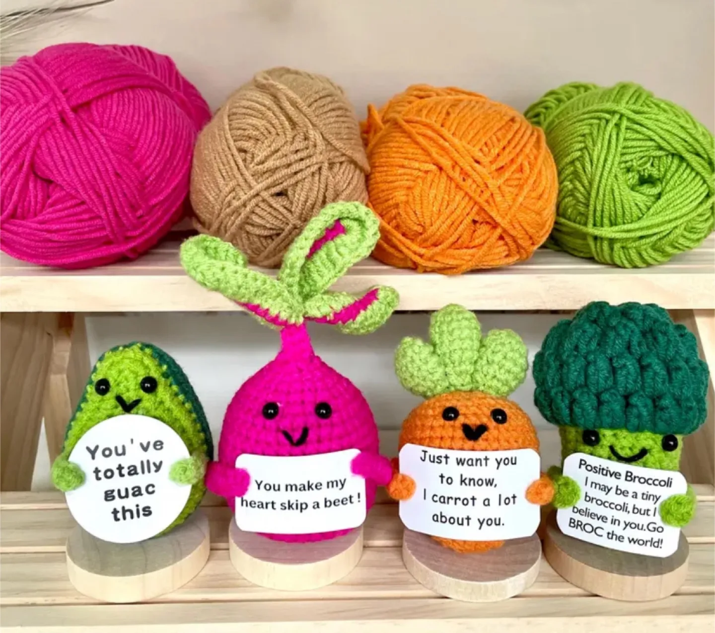 Handmade Crocheted Emotional Support Vegetables thumbnail