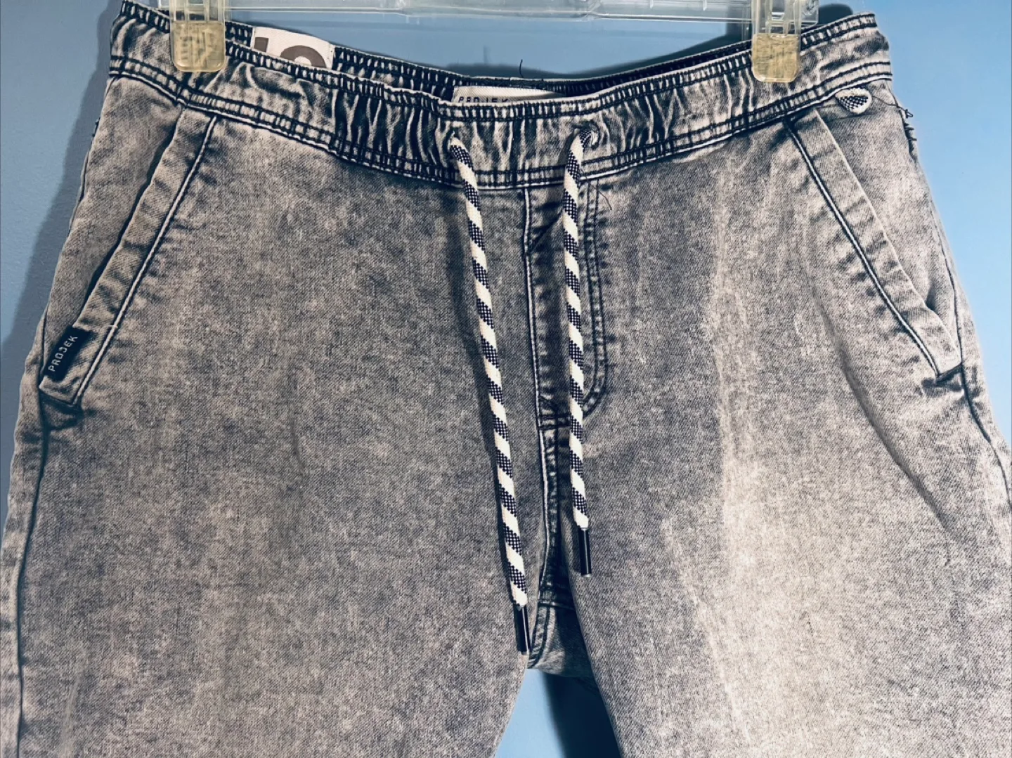 Projek Grey Acid Wash Shorts thumbnail