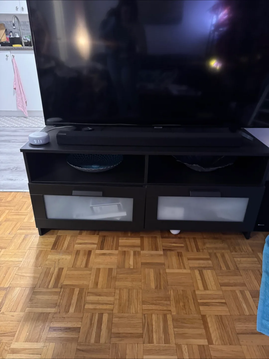 Black TV Stand with Storage from Ikea image indicator(2)