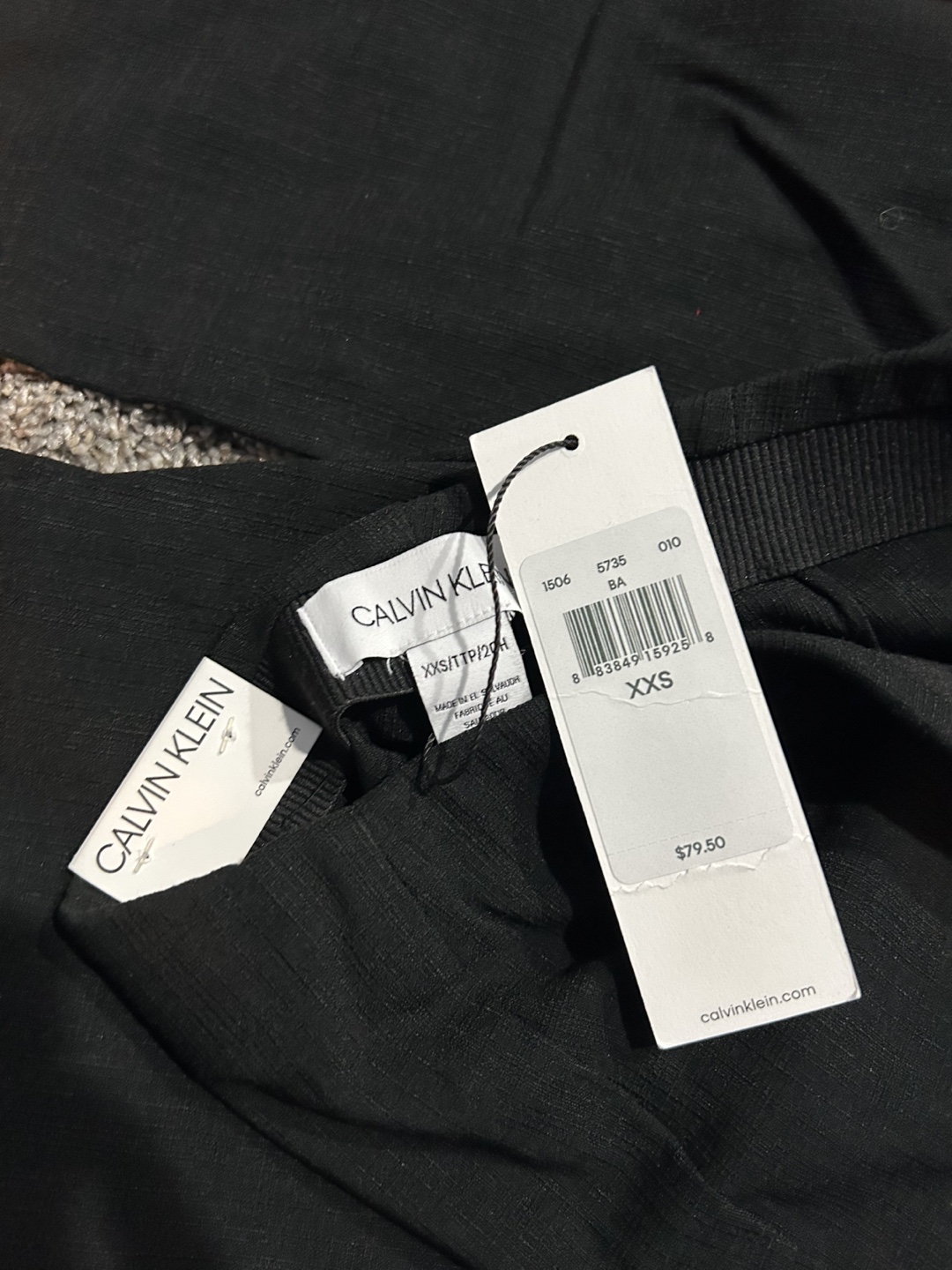 Calvin Klein Black Cropped Pants - photo 2