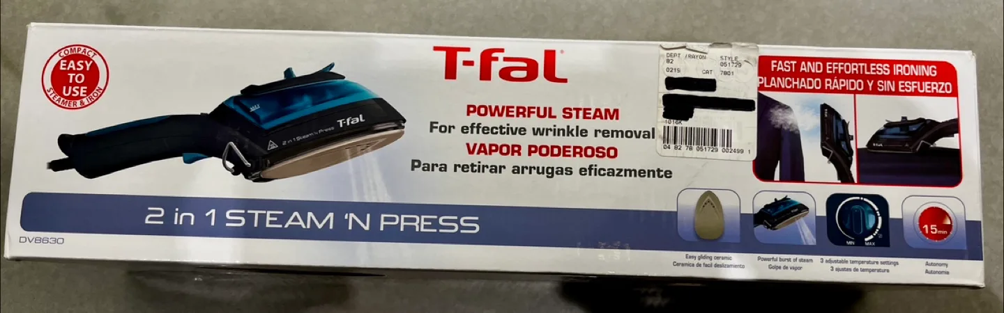 T-fal 2 in 1 Steam 'N Press Iron 💚 image indicator(2)