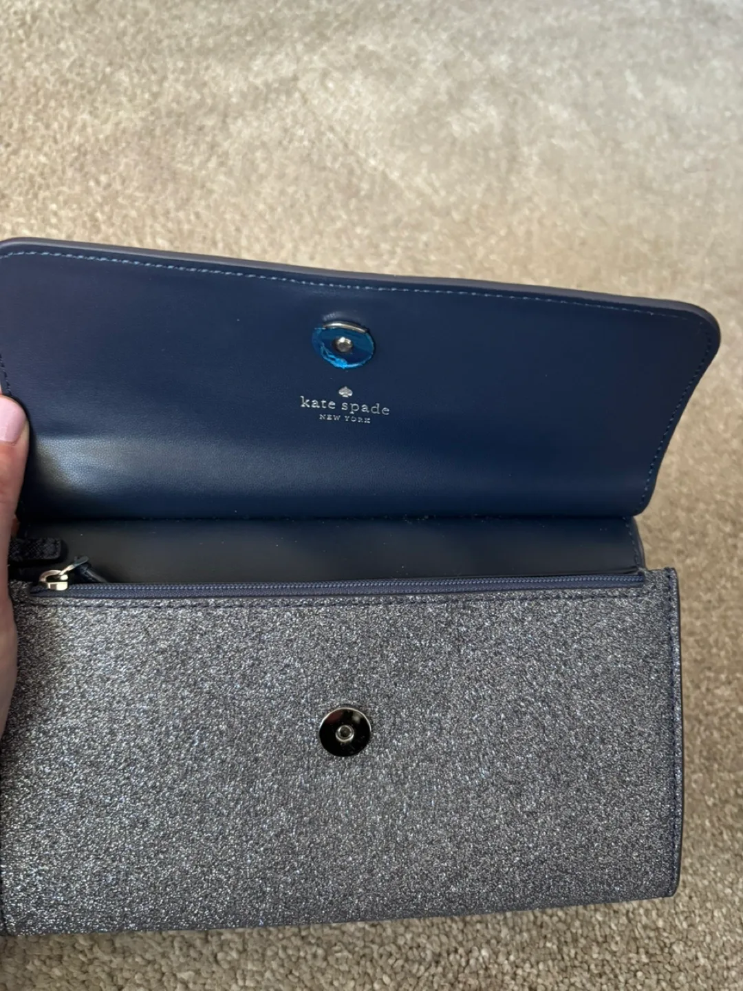 Kate Spade Glitter Wristlet Clutch image indicator(3)