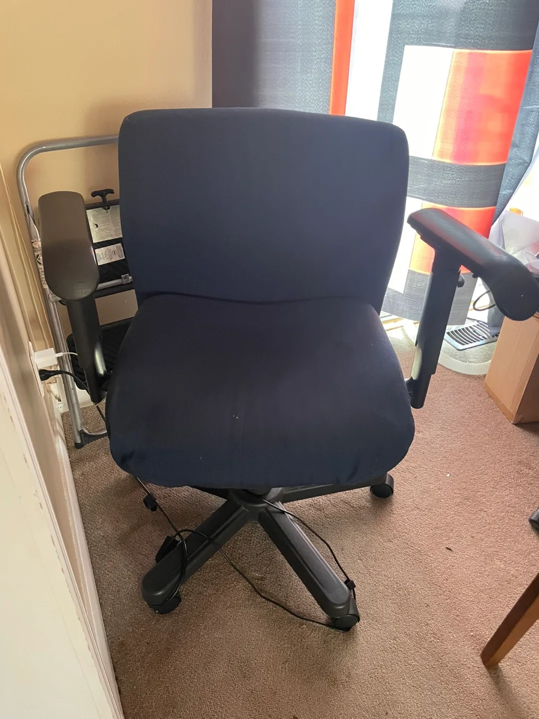 Dark Blue Office Chair thumbnail