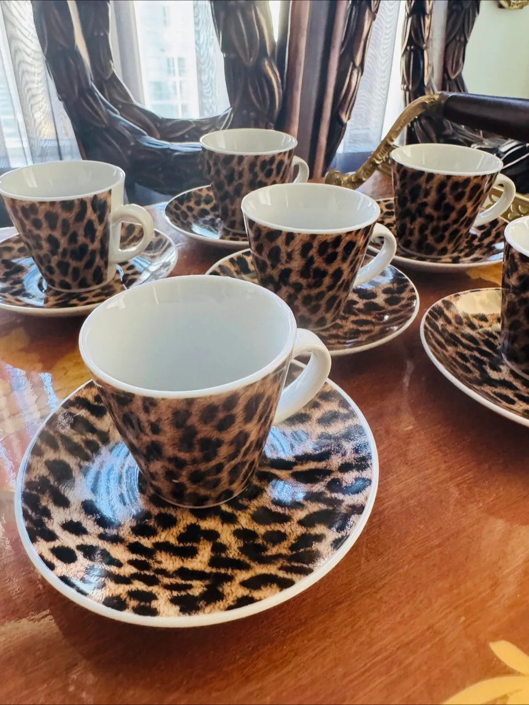 Leopard Print Espresso Cups thumbnail