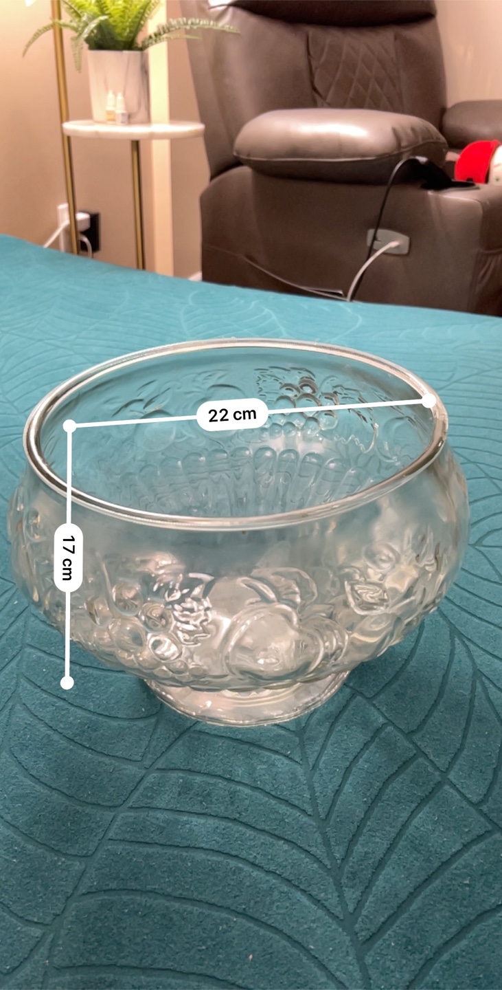 Vintage Glass punch bowl - photo 5