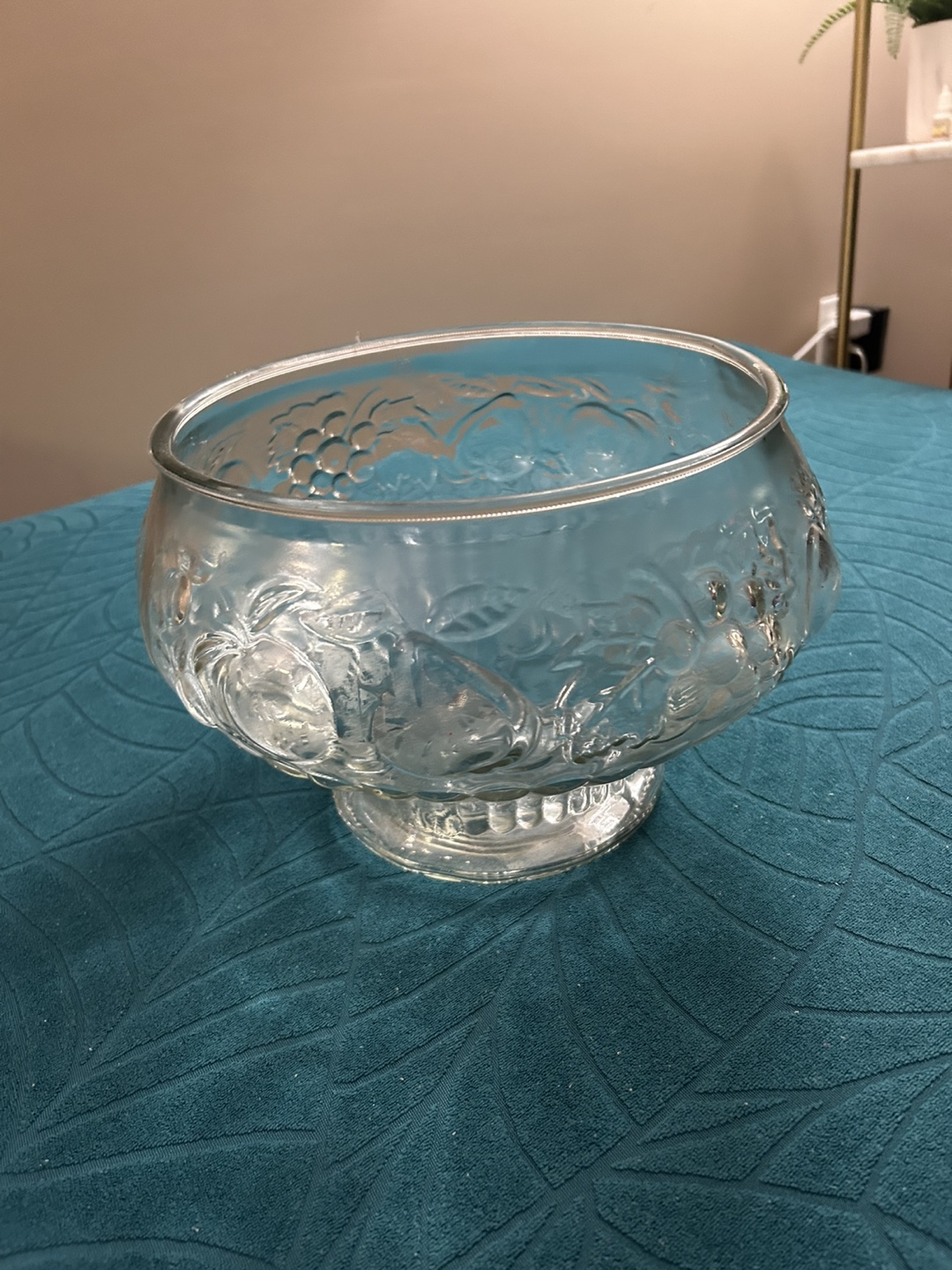 Vintage Glass punch bowl - photo 2