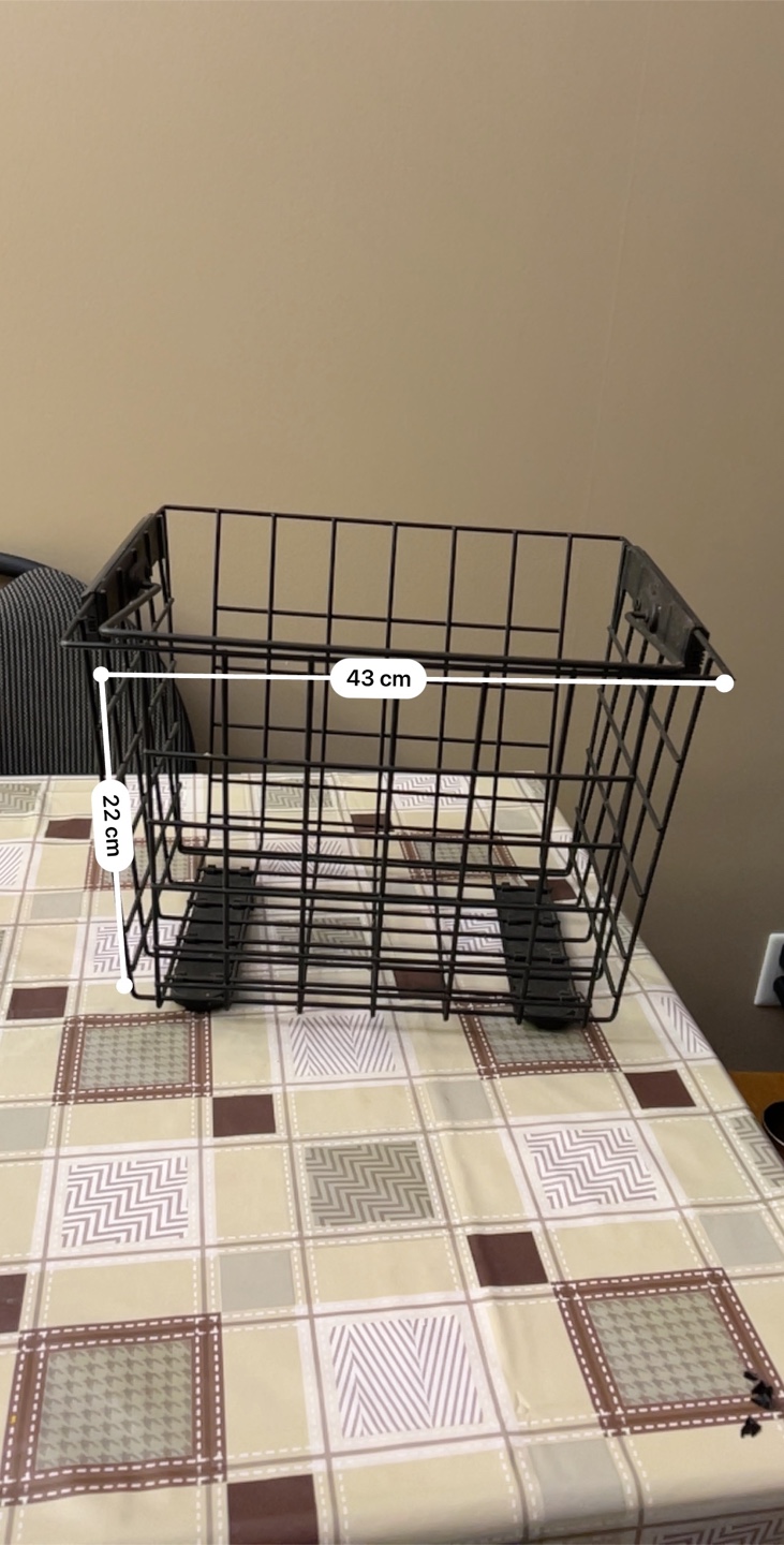 Black Metal Storage Basket - photo 2