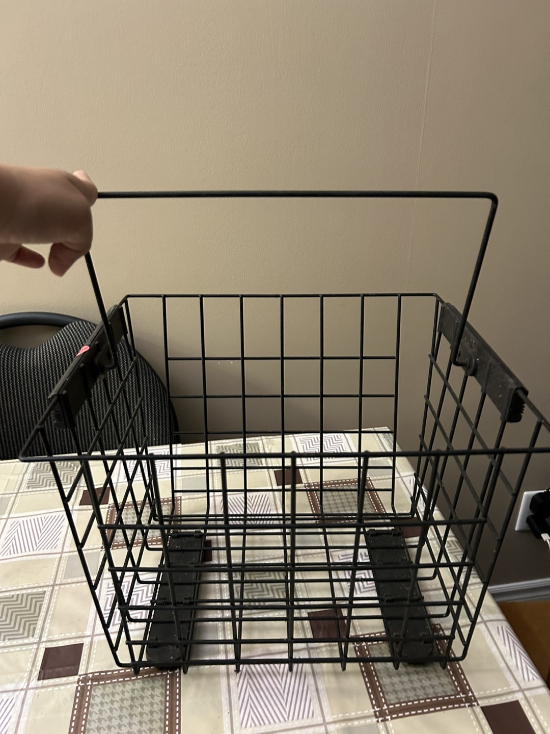Black Metal Storage Basket - photo 4