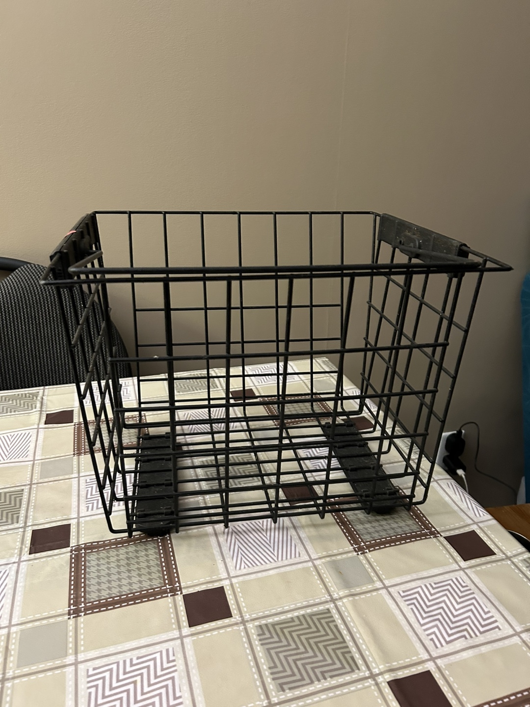 Black Metal Storage Basket