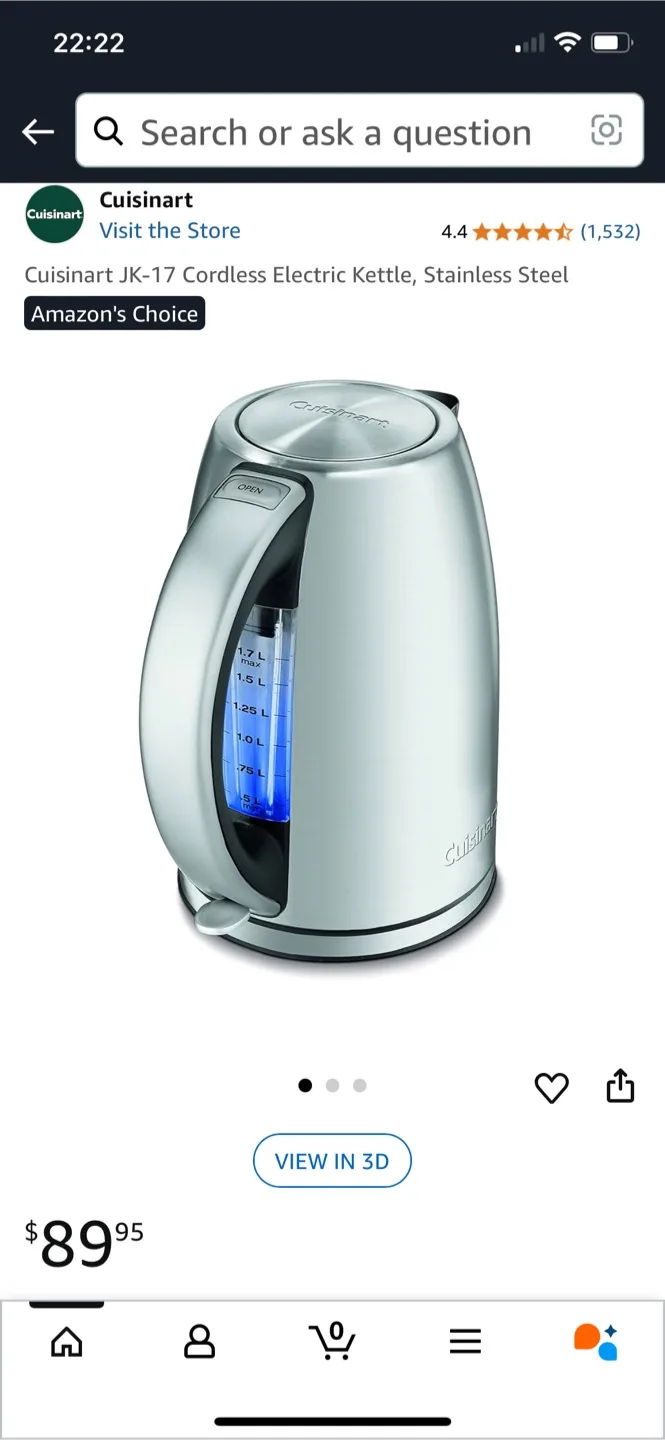 Cuisinart Electric Kettle thumbnail