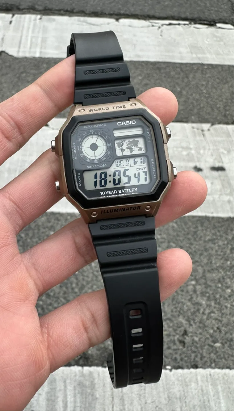 Casio World Time Digital Watch 🥕 image indicator(2)