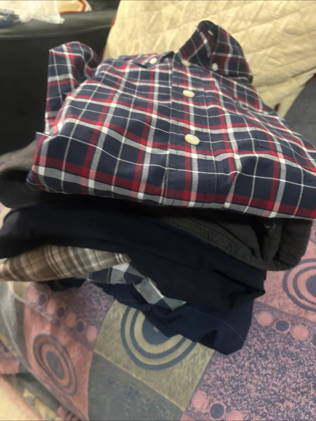 Tommy Hilfiger button down shirt and pants thumbnail