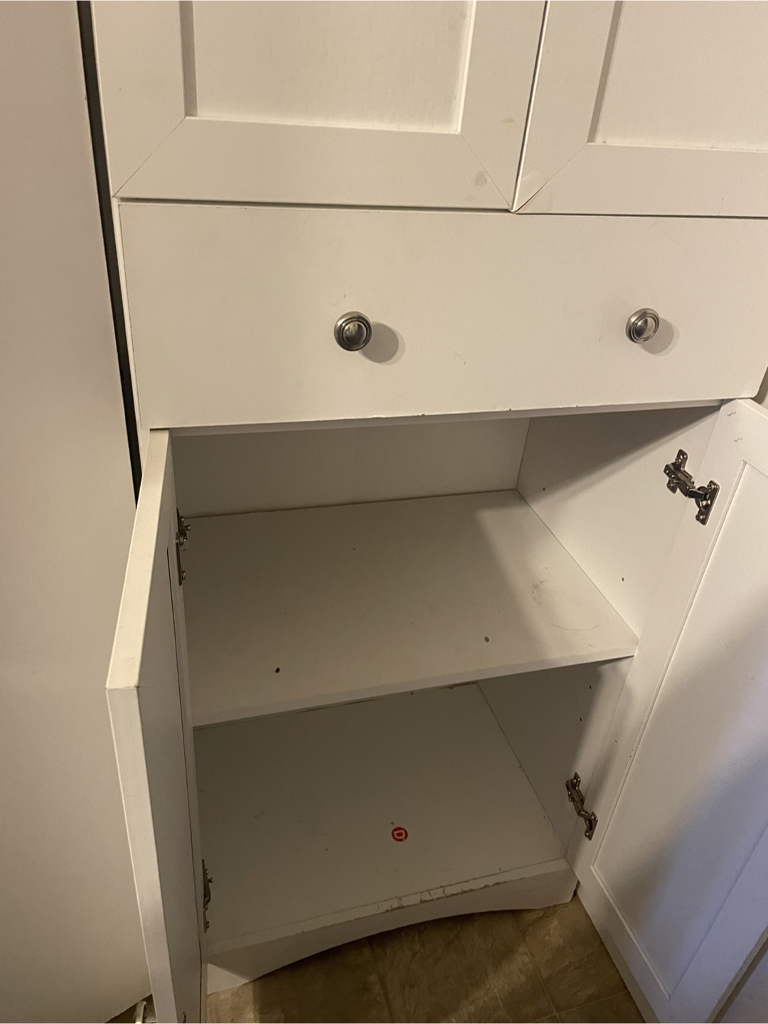 White Storage Cabinet - photo 3